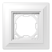 Монтажная рамка для установки в гипсокартон или под штукатурку, 1 пост; гипс; белый; LS Zero, PA981G125-0