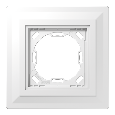 Монтажная рамка для установки в гипсокартон или под штукатурку, 1 пост; гипс; белый; LS Zero, PA981G125-0