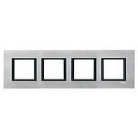 MGU68.008.7A1 - UNICA CLASS РАМКА 4-постовая, СЕРЕБРИСТЫЙ АЛЮМИНИЙ