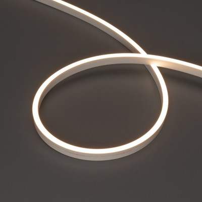 Светодиодная лента герметичная MOONLIGHT-SIDE-A120-06x12mm 24V Warm3000 (9.6 W/m, IP65, 5m, wire x2) (Arlight, Силикон), 041035