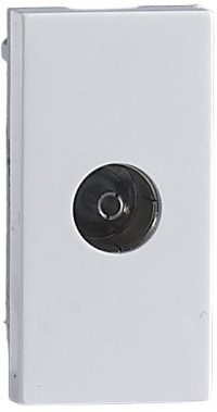 Donel Розетка TV, 1мод., бел. (22.5х45мм), серия (тип) DEC, DECF15W