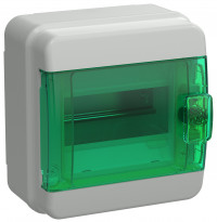TEKFOR Корпус пласт. КМПн-6 IP65 зелен. прозр. дверь IEK, TF5-KP72-N-06-65-K03-K06