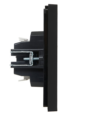 FORTE&PIANO Выключ. 1-кл. прох. 10А FP103 чер. IEK, FP-V12-0-10-1-K02