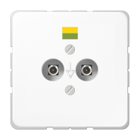Розетка штепсельная для выравнивания потенциалов; белая, CD565-2WW