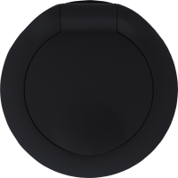 Donel D16 матовый карбон Накладка для розетки Schuko с заземлением, с крышкой, 16A 250 В~, DO45430