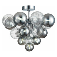ST LUCE SL1124.102.10 Люстра потолочная ST-Luce Хром/Дымчатый,Прозрачный G9 10*5W (из 2-х коробок)