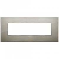 Vimar Накладка CLASSIC на 7 модулей сталь матовая, 19657.08