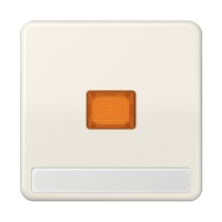 Клавиша с оранжевым окошком для выключателя с подсветкой и полем для надписи; слоновая кость, CD590NAKO Клавиша с оранжевым окошком для выключателя с подсветкой и полем для надписи; слоновая кость, CD590NAKO