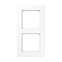 Рамка для вертикальной и горизонтальной установки, 2 поста; термопласт; белый; A CREATION, AC582BFWW Рамка для вертикальной и горизонтальной установки, 2 поста; термопласт; белый; A CREATION, AC582BFWW