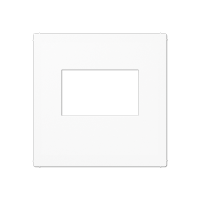 Kрышка для USB-зарядный устройств; без видимого винта; термопласт; белый, A1569USBWW