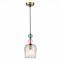 ST LUCE SL2000.223.01 Подвес ST-Luce Золотистый/Розовый E14 1*40W