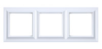 Рамка 3-поста; Eco Profi  Standart; термопласт; белый, EPS483WW
