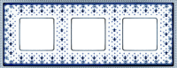 FD01473NECB Fede Belle Epoque Porcelain Рамка 3-ная, Black Lys-Bright Chrome