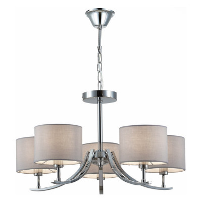 Evoluce SLE105303-05 Светильник подвесной Хром/Серый E14 5*40W