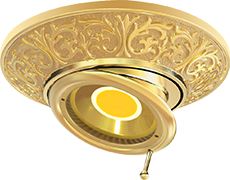 FD1102SOB Fede EMPORIO Светильник круглый с поворотным спотом, Bright Gold