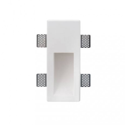 Denkirs DK5004-GY Светильник встраиваемый в стену, IP 20, 50 Вт, GU10, белый, гипс