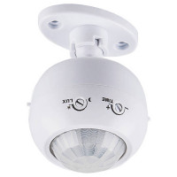 Датчик движения поворотный1200W 8m 120°(гориз.) 360°(верт.)  белый, SEN16, Feron 22074