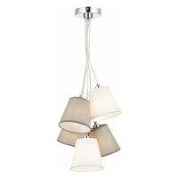 Evoluce SLE300403-05 Светильник подвесной Хром/Белый, Серый E14 5*40W