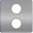 FD04316CB-A Fede Fede Плата монтажная для мех-змов TV/SAT  с 2-мя разъемами, Bright Chrome/беж.