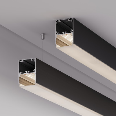 Профиль SL-LINE-4050-3L-2000 ANOD BLACK (Arlight, Алюминий), 044670