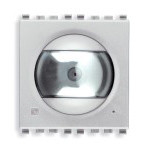 Vimar Телекамера цветная + микрофон на 2 модуля ,серебро матовое, 20565.N