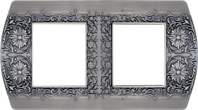 FD01422GR Fede San Remo Рамка 2-ная, Graphite