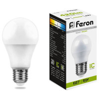 Лампа светодиодная, (5W) 230V E27 4000K G45, LB-38, Feron 25405