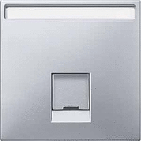 SD Накладка для комп./тлф. розетки 1хRJ45 UTP/FTP, алюм.