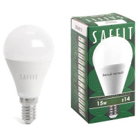 Лампа светодиодная, 15W 230V E14 2700K G45, SBG4515, Feron 55209