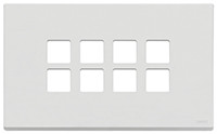 Vimar Накладка плоская, 4 модуля на 8 кнопок, Flat, белая матовая, 22694.01
