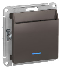 ATN000667 - ATLASDESIGN ВЫКЛЮЧАТЕЛЬ карточный с подсветкой, 10А, без задержки отключения, механизм, МОККО, Systeme Electric