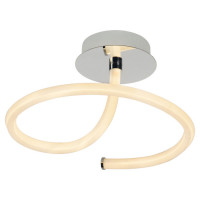 LUSSOLE INGERSOLL Потолочный светильник, цвет основания - хром, плафон - акрил (цвет - белый), 1x36W LED, LSP-8344