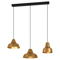 390016 Подвесной потолочный светильник (люстра) SAVARVA, 3x40W, E27, L930, B305, H1300, сталь, черны