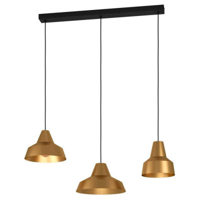 390016 Подвесной потолочный светильник (люстра) SAVARVA, 3x40W, E27, L930, B305, H1300, сталь, черны