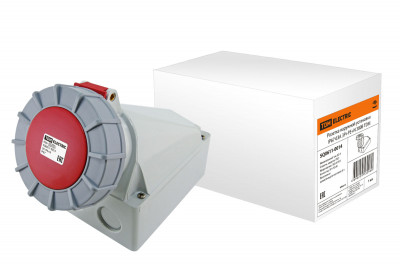 Розетка наружной установки IP67 63А 3Р+РЕ+N 380В TDM Electric, SQ0611-0014