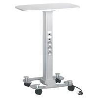 Legrand Snap-On мобильная мини-колонна алюминиевая с крышками из алюминия, 2 секции, высота 0,75 метра, цвет белый, 653029