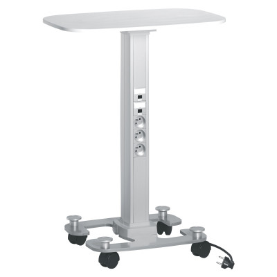 Legrand Snap-On мобильная мини-колонна алюминиевая с крышками из алюминия, 2 секции, высота 0,75 метра, цвет белый, 653029