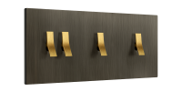 Fontini Выключатель 4-клавишный, цвет Antique Brozne, тумблер - бронза, Fontini, серия Font barcelona Bridge