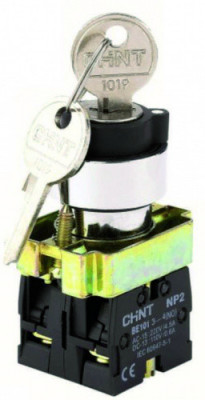 Переключатель NP2-BG35D, 3 положения с фиксацией, 1НЗ +1НО IP40, Chint, 574319