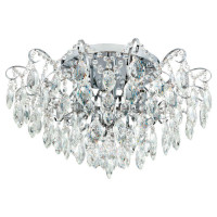 39521 Люстра FENOULLET, 6х25W(E14), ?600, H355, сталь, хром/хрусталь, прозрачный