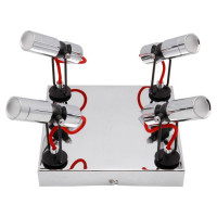 LUSSOLE ROME Спот, цвет основания - хром, плафон - металл (цвет - хром), 4x5W LED, LSP-9925