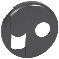 Legrand Лицевая панель - Программа Celiane - розетка RJ 45 + розетка ТV тип F Кат. № 0 673 37 + 0 673 82 - графит, 067939