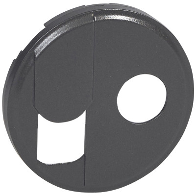 Legrand Лицевая панель - Программа Celiane - розетка RJ 45 + розетка ТV тип F Кат. № 0 673 37 + 0 673 82 - графит, 067939