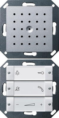 1280126 Gira Квартирная станция скрытого монтажа с переговорным устройством
