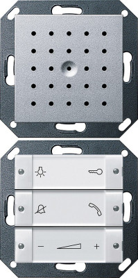 1280126 Gira Квартирная станция скрытого монтажа с переговорным устройством