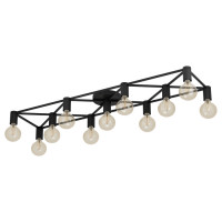 43721 Потолочный светильник SPEKE, 5Х40W, E27, L415, B310, H105, сталь, черный