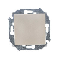 Simon Simon15 Выключатель 1-клав. 16А 250В~, винт. зажим, шампань, 1591101-034