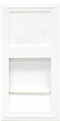 Donel Розетка DEC RJ45 UTP кат.5e, 1мод., бел. (22.5х45мм), DECF12W5