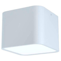 99281 Накладной светильник GRIMASOLA, 1x28W(E27), 140х140, H110, сталь, алюминий, белый/пластик, бел