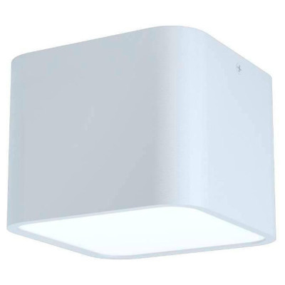 99281 Накладной светильник GRIMASOLA, 1x28W(E27), 140х140, H110, сталь, алюминий, белый/пластик, бел